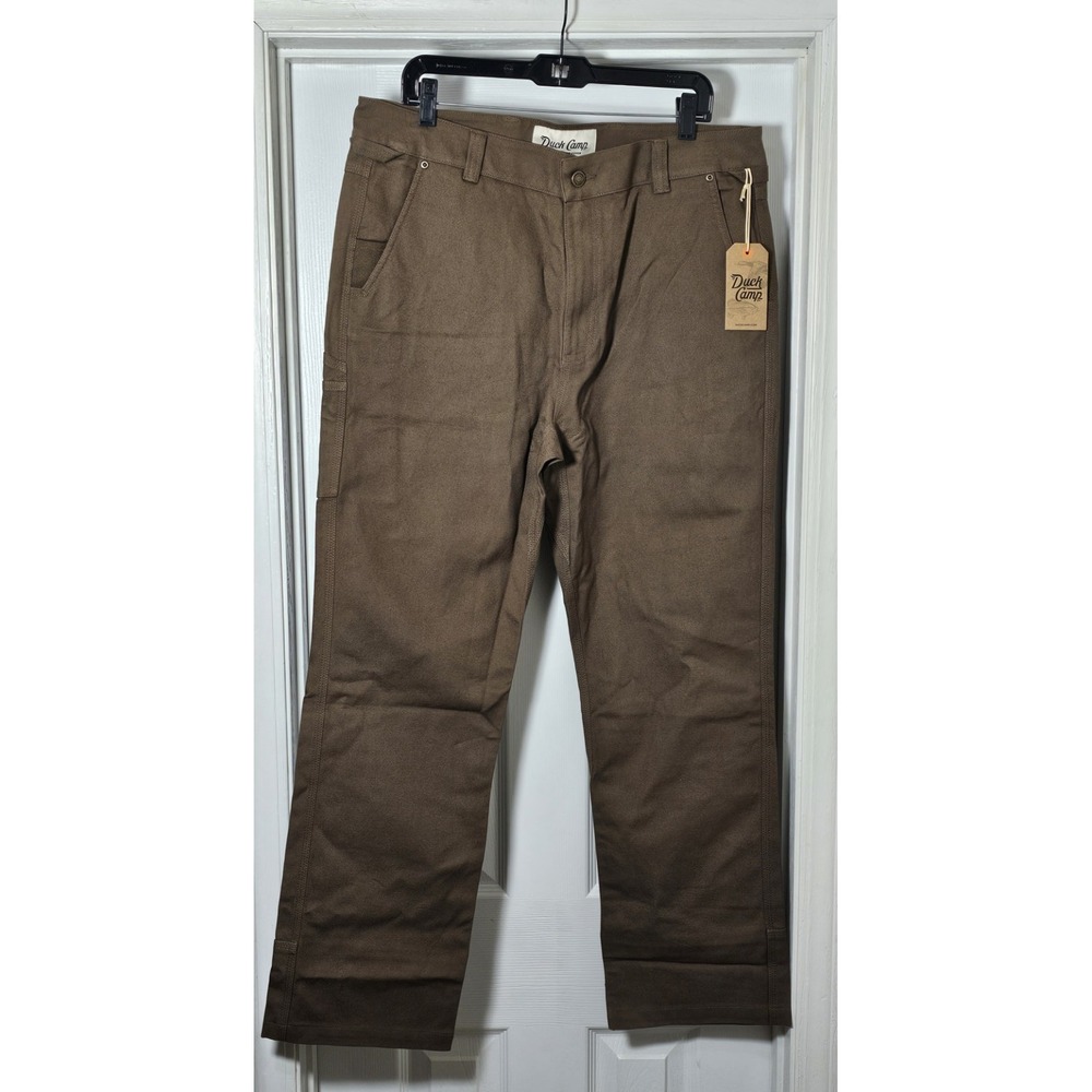 Duck Camp Mens Brush Pants Size 36x32 Pin Oak Brown NWT Hiking Hunting